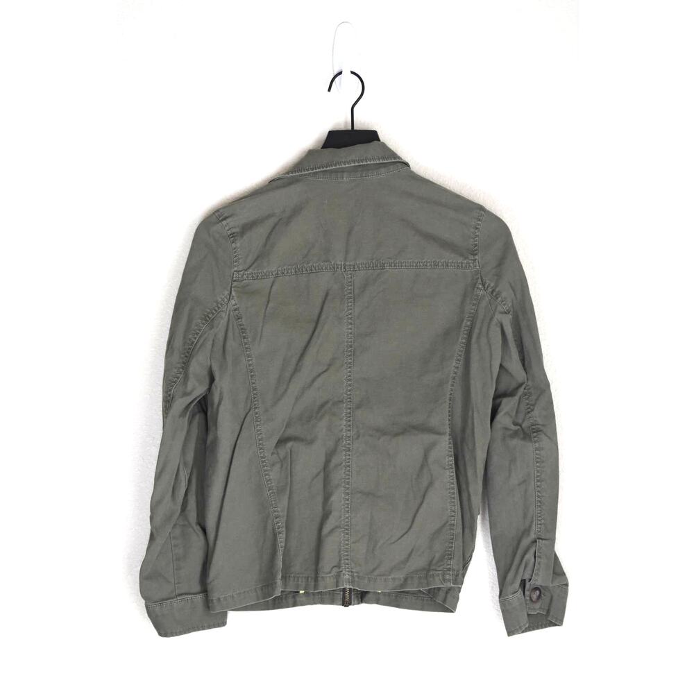 Express Green Button/Zip Utility Jacket Size Xs - image 2
